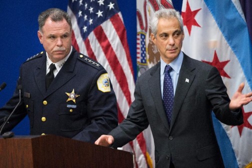 Chicago Police Superintendent Garry McCarthy speaks during a press conference on November 24, 2015 in Chicago, Illinois (AFP Photo/Scott Olson)