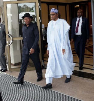 Goodluck Jonathan and President Buhari steps out in style