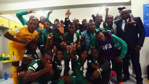 Nigerian team in jubilant mood after reaching the final