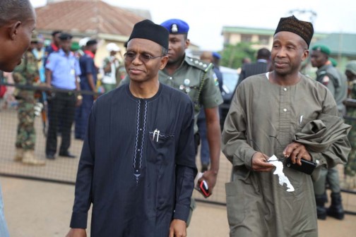 Gov El Rufai and a guest at Ikenne.