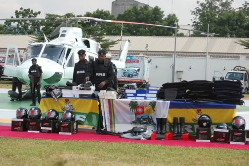 Some of the equipment on display dduring the commissioning