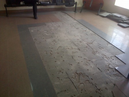 Tiles Out: The floor at Igbosere magistrates court needs to be re-tiled