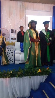 Sholanke Oyindamola Atinuke  the best overall graduating student in the university. 
