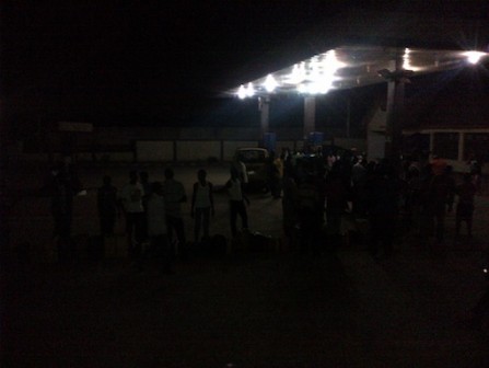 People wait till late in the night to purchase petrol Seun Bisuga/PM News