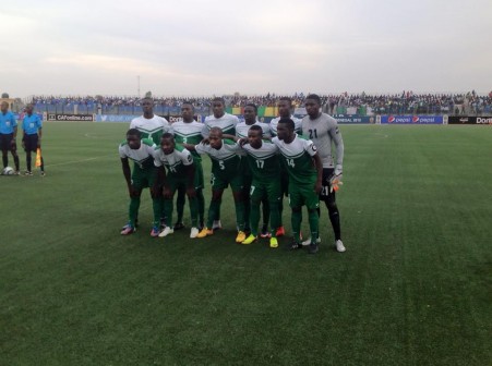 Nigeria's line up against Mali