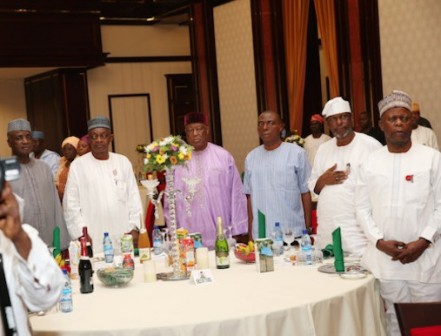 Cross sections of senators at presidential dinner in honor of senators at the State House in Abuja