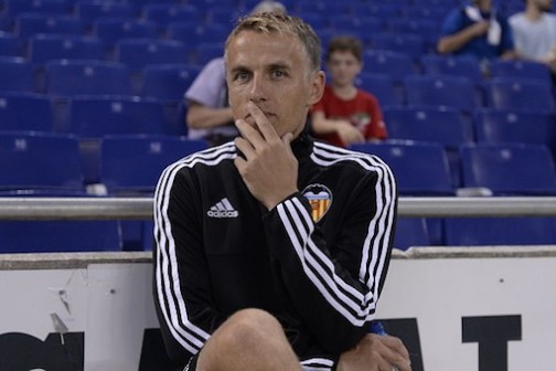 Phil Neville: now in temporary charge at Valencia