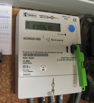 quantum key prepayment electric meter, paying for electricity as you use it