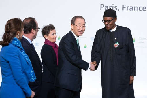 PRESIDENT BUHARI AT UN CLIMATE CHANGE SUMMIT IN PARIS, FRANCE