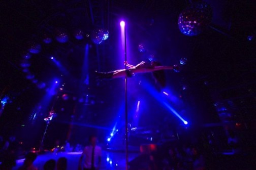 A stripper performing at a club Photo: AFP