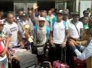 African U-23 Champions, Nigeria's Dream Team VI arriving Lagos airport Monday after their exploits in Senegal