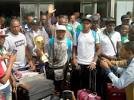 African U-23 Champions, Nigeria’s Dream Team VI arriving Lagos airport Monday after their exploits in Senegal