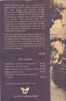 The Reluctant Rebel: Back of the book