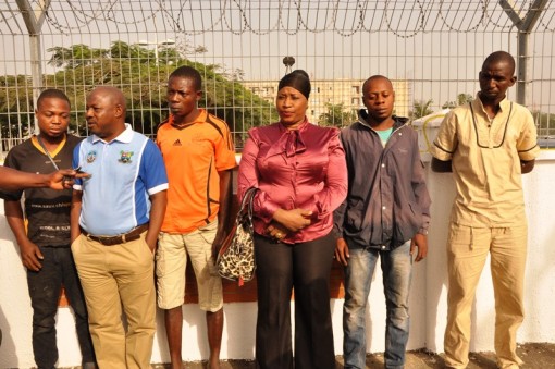 Lagos State Governor’s convoy arrested persons driving against traffic at Ijora, on Wednesday, December 16, 2015