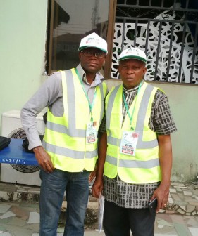 Part of TheNEWS/P.M.NEWS crew, duly accredited, kitted and ready to monitor the election. Photos: Jethro Ibileke