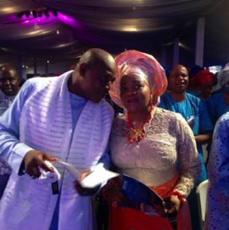 Stephen Keshi and his late wife, Kate