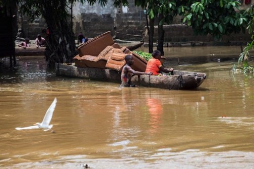 Anger rose in Kinshasa's slums as DR Congo's poor grappled with little more than bare hands against torrential rains and flooding Torrential rains and flooding have left 31 people dead and 20,000 families homeless in less than three weeks in the Democratic Republic of Congo's capital, Kinshasa, city authorities said. (AFP Photo/Junior Kannah)