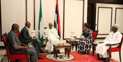 President Muhammadu Buhari during the media chat