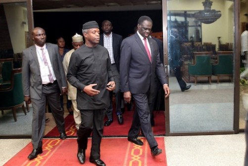 Vice President of Nigeria, Prof Yemi Osinbajo and interim of Burkina Faso, President Michel Kafando