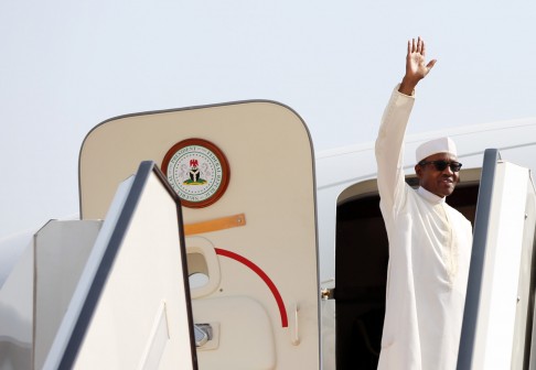 File Photo: President Muhammadu Buhari departing Nigeria