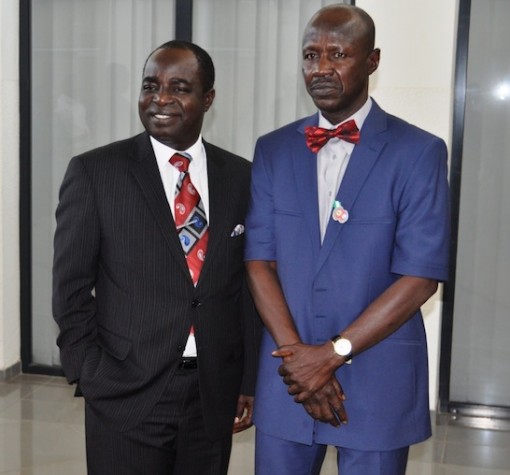 Chairman House of Representatives Committee on Narcotics, Financial Crimes and Anti- Corruption, Hon. Kayode Oladele and EFCC boss, Ibrahim Magu