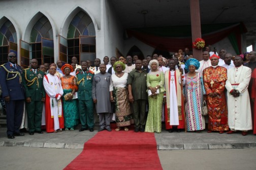 Picture 1: Rivers State Governor, Nyesom Ezenwo Wike and chairman, Nigeria Legion, Rivers State,  Col. Wilberforce Josiah (CNC) at the Inter-denominational Service to mark the 2016 Armed Forces Remembrance Day on Sunday.