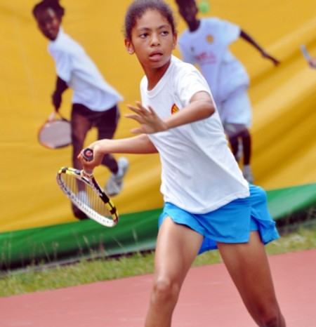 Angel-McCleod, one of Nigerian players at the ongoing ITF   junior circuit in Abuja