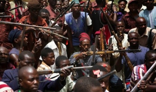 FILE PHOTO: Some hunters in Borno