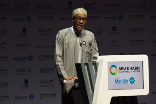 President Muhammadu Buhari during the Climate Change Summit in Paris