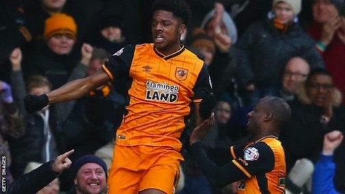 Chuba Akpom scores three times for Hull City