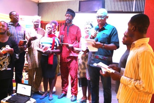 Participants at the Free Ashraf reading in Lagos Photo: Idowu Ogunleye