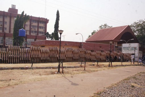 INEC Headquarter, Maitama, Abuja.  Photo: Femi Ipaye/P.M.NEWS- 1