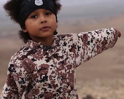Four-year old, Isa Dare Bakr, is vowing to kill non-believers