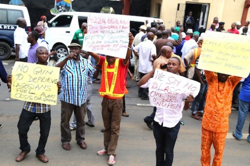 NUPENG Protest: Their message to the Lagos State Government