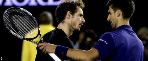 Djokovic and Murray after the epic battle