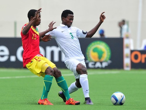 Super Eagles, Nigeria trade tackles with Guinea