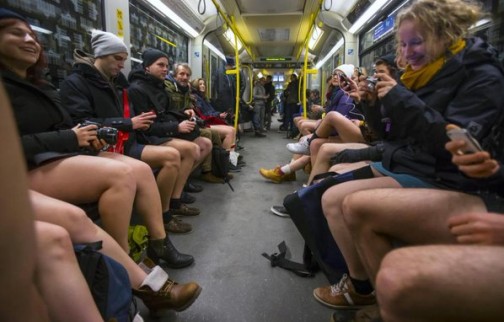 PICTURES: 60 countries participate in 'No Pants Subway Ride' day - P.M. News