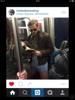 Instagram users got in on the trouserless event