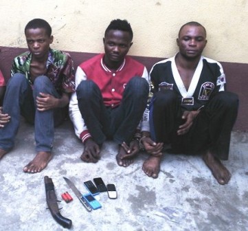 3-man robbery gang arrested by RRS at Ijora, Lagos