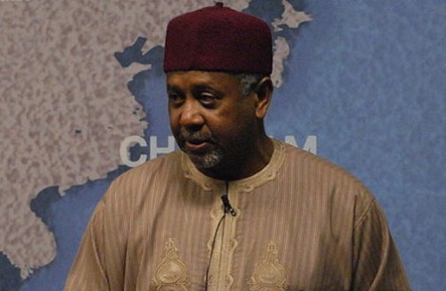 Sambo Dasuki, embattled National Security Adviser to Goodluck Jonathan