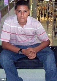 Sofyen was chased by a gang of around 20 youths and stabbed nine times in just 12 seconds in front of shocked commuters in Victoria Underground Station