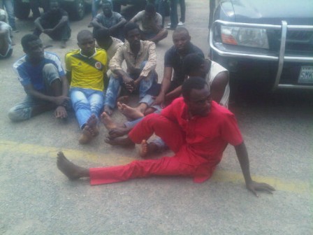 Suspects paraded on Friday by CP Owoseni