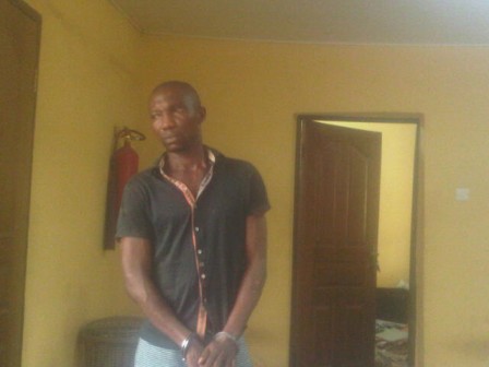 Uche Okpara who allegedly stole a prostitute's money after sex in hotel.