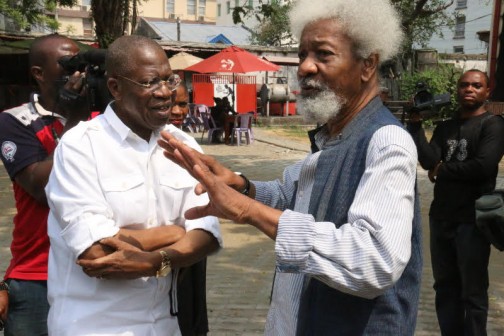 odeypmnews@yahoo.com     Message body   Minister of Information and Culture, Alhaji Lai Mohammed, Saturday paid a courtesy visit to Nobel Laureate Wole Soyinka at his Office at Freedom Park, Lagos. Here are pictures from the meeting