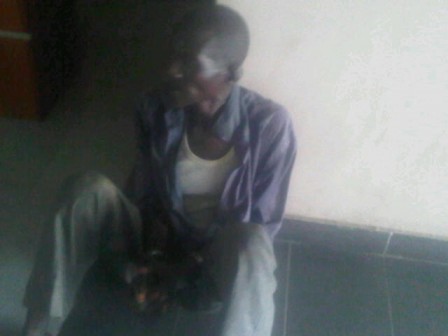 Abdulahi Mohammed who allegedly raped a girl, 13, during his appearance in court on Thursday in Lagos