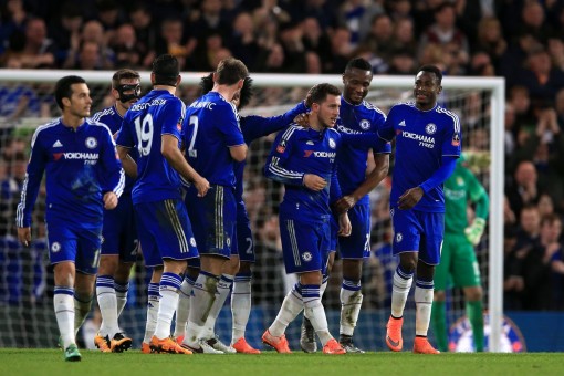 Chelsea celebrate a goal