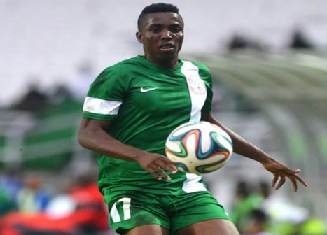 Chisom Chikatara in Super Eagles clours. Photo Credit: The Punch