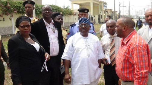 The team having a deliberation during an inspection of the site 