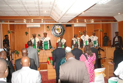 An ECOWAS court in session