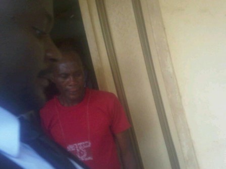 Fake Spiritualist, Udochi Obimba (in red T-shirt) who allegedly defrauded a teacher to the tune of N1.6m for healing in court on Thursday.